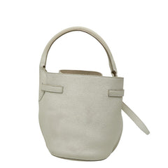 セリーヌ ビッグバッグ バケット ナノ ハンドバッグ ホワイト レザー レディース CELINE 【中古】