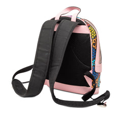 グッチ GGサイケデリック リュック デイパック バックパック 601296 ピンク マルチカラー PVC レザー レディース GUCCI 【中古】