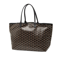 ゴヤール サンルイPM トートバッグ ブラック PVC レザー レディース GOYARD 【中古】