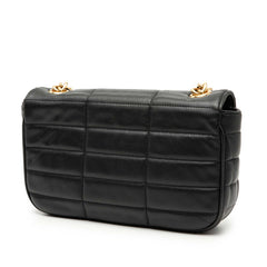 セリーヌ マトラッセ モノクローム チェーン ショルダーバッグ ブラック レザー レディース CELINE 【中古】