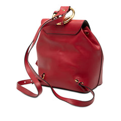 フェンディ エフ イズ リュック・デイパック 8BZ043 レッド レザー レディース FENDI 【中古】