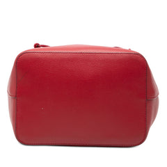 フェンディ エフ イズ リュック・デイパック 8BZ043 レッド レザー レディース FENDI 【中古】