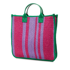 グッチ チルドレンズ トートバッグ ハンドバッグ 605831 パープル グリーン ファブリック レディース GUCCI 【中古】