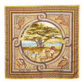 エルメス カレ90 SOUS LE CEDRE ヒマラヤ杉の下で スカーフ 大判 マルチカラー シルク レディース HERMES 【中古】