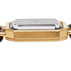 シャネル プルミエール L 腕時計 H0001 クオーツ ブラック文字盤 メッキ レザー オニキス レディース CHANEL 【中古】