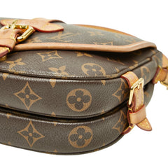 ルイ ヴィトン モノグラム ソミュールBB ハンドバッグ ショルダーバッグ 2WAY M46740 ブラウン PVC レザー レディース LOUIS VUITTON 【中古】