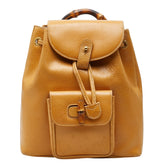 グッチ バンブー リュック バックパック 003・1705・0030 ベージュ系 レザー レディース GUCCI 【中古】
