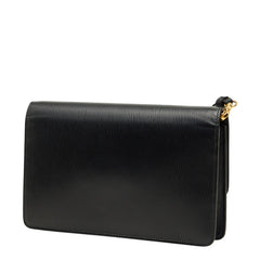 プラダ 斜め掛け ショルダーバッグ 1BP016 ネロ ブラック ヴィッテロムーブレザー レディース PRADA 【中古】