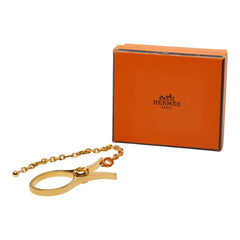 エルメス フィルー グローブホルダー 手袋ホルダー ゴールド メッキ レディース HERMES 【中古】