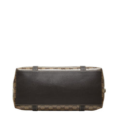 グッチ GGクリスタル インターロッキングG ハンドバッグ ショルダーバッグ 2WAY 341503 ブラウン レザー レディース GUCCI 【中古】
