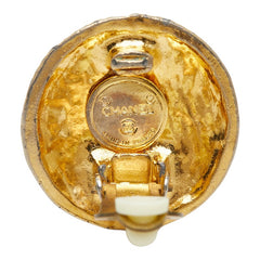 シャネル ココマーク ラウンド イヤリング ゴールド メッキ レディース CHANEL 【中古】