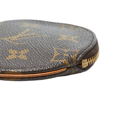 ルイ ヴィトン モノグラム ポルトモネ ロン コインケース M61926 ブラウン PVC レザー レディース LOUIS VUITTON 【中古】