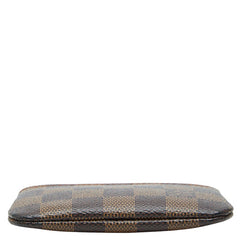 ルイ ヴィトン ダミエ キーケース ポシェット クレ コインケース 小銭入れ N62658 ブラウン PVC レディース LOUIS VUITTON 【中古】