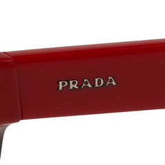 プラダ サングラス SPR21S-F レッド ブラウン プラスチック レディース PRADA 【中古】