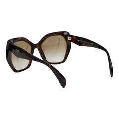 プラダ ロゴ サングラス SPR16R ブラウン プラスチック レディース PRADA 【中古】