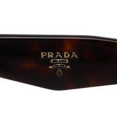 プラダ ロゴ サングラス SPR16R ブラウン プラスチック レディース PRADA 【中古】