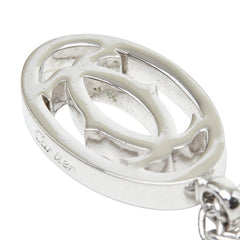 カルティエ 2C ロゴ キーホルダー バッグチャーム T1220148 シルバー メタル レディース CARTIER 【中古】