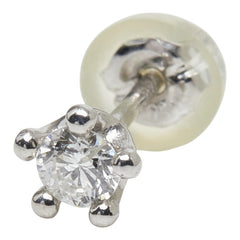 Pt900 プラチナ ダイヤモンド ダイヤ0.14ct ピアス レディース 【中古】