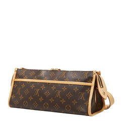 ルイ ヴィトン モノグラム ポパンクール ロン 斜め掛け ショルダーバッグ M40008 ブラウン PVC レザー レディース LOUIS VUITTON 【中古】