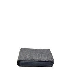 アルマーニエクスチェンジ ロゴ ラウンドファスナー 長財布 ネイビー PVC レザー メンズ ARMANI EXCHANGE 【中古】