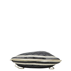 シャネル ココマーク マトラッセ チェーン ショルダー トートバッグ ネイビー ラムスキン レディース CHANEL 【中古】