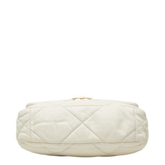 シャネル ココマーク シャネル19 チェーン ショルダーバッグ AS1160 ホワイト ラムスキン レディース CHANEL 【中古】