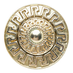 ヴェルサーチェ ロゴ リング 指輪 ゴールド メッキ レディース VERSACE 【中古】