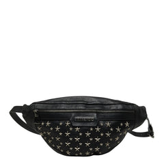 ジミーチュウ スター スタッズ デリー ボディバッグ ウェストバッグ ブラック レザー レディース JIMMY CHOO 【中古】