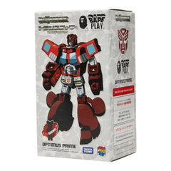 メディコムトイ ベアブリック200% TRANSFORMERS OPTIMUS PRIME BAPE RED フィギュア 未開封 レッド メンズ MEDICOM TOY 【中古】
