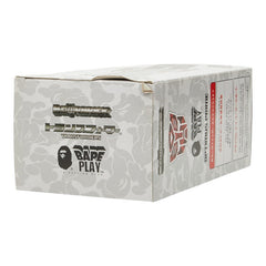 メディコムトイ ベアブリック200% TRANSFORMERS OPTIMUS PRIME BAPE RED フィギュア 未開封 レッド メンズ MEDICOM TOY 【中古】