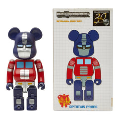 メディコムトイ ベアブリック200% TRANSFORMERS OPTIMUS PRIME フィギュア おもちゃ 置物 ネイビー レッド メンズ MEDICOM TOY 【中古】