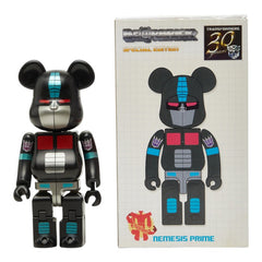 メディコムトイ ベアブリック200% TRANSFORMERS NEMESIS PRIME フィギュア おもちゃ 置物 ブラック メンズ MEDICOM TOY 【中古】