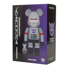 メディコムトイ ベアブリック 100%&400% トランスフォーマー MEGATRON フィギュア 未開封 グレー メンズ MEDICOM TOY 【中古】