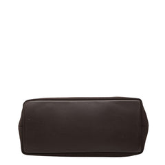 サルヴァトーレフェラガモ ヴァラ チェーン ハンドバッグ AU-21 6689 ダークブラウン ナイロン レザー レディース Salvatore Ferragamo 【中古】