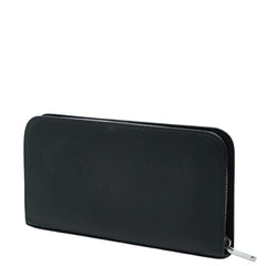 サンローラン ラウンドファスナー 長財布 328558 ブラック シルバー レザー メンズ SAINT LAURENT 【中古】