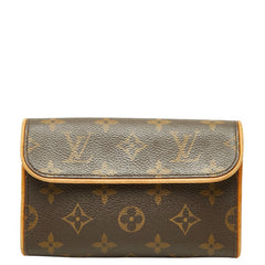 ルイ ヴィトン モノグラム ポシェット フロランティーヌ ポーチ M51855 ブラウン PVC レザー レディース LOUIS VUITTON 【中古】