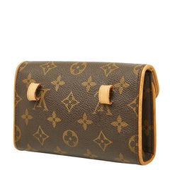 ルイ ヴィトン モノグラム ポシェット フロランティーヌ ポーチ M51855 ブラウン PVC レザー レディース LOUIS VUITTON 【中古】