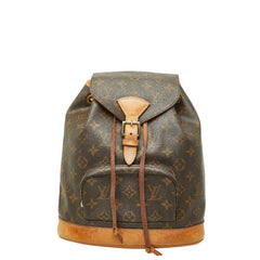 ルイ ヴィトン モノグラム モンスリMM リュック バックパック M51136 ブラウン PVC レザー レディース LOUIS VUITTON 【中古】