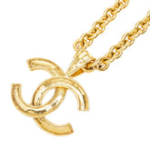 シャネル ココマーク チェーン ペンダント ネックレス ゴールド メッキ レディース CHANEL 【中古】