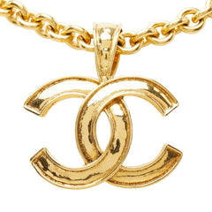 シャネル ココマーク チェーン ペンダント ネックレス ゴールド メッキ レディース CHANEL 【中古】