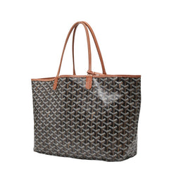 ゴヤール サンルイPM トートバッグ ブラウン系 PVC レザー レディース GOYARD 【中古】