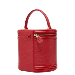 ルイ ヴィトン エピ カンヌ ハンドバッグ バニティバッグ M48037 カスティリアンレッド レザー レディース LOUIS VUITTON 【中古】