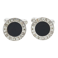 ブルガリ ブルガリブルガリ カフス カフリンクス SV925 シルバー オニキス レディース BVLGARI 【中古】