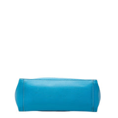 ステラマッカートニー ロゴ クロスボディ ハンドバッグ ショルダーバッグ 2WAY 513860 ブルー レザー レディース Stella McCartney 【中古】