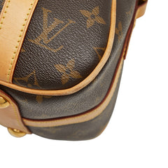ルイ ヴィトン モノグラム ストレーザPM ハンドバッグ ショルダーバッグ M51186 ブラウン PVC レザー レディース LOUIS VUITTON 【中古】