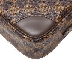 ルイ ヴィトン ダミエ トロカデロ27 斜め掛け ショルダーバッグ N48085 ブラウン PVC レザー レディース LOUIS VUITTON 中古