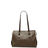ルイ ヴィトン ダミエ チェルシー トートバッグ ショルダーバッグ N51119 ブラウン PVC レザー レディース LOUIS VUITTON 【中古】