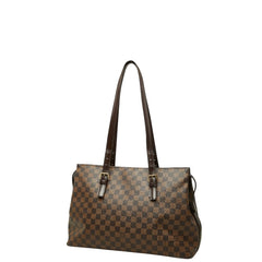 ルイ ヴィトン ダミエ チェルシー トートバッグ ショルダーバッグ N51119 ブラウン PVC レザー レディース LOUIS VUITTON 【中古】