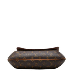 ルイ ヴィトン モノグラム ミュゼット 斜め掛け ショルダーバッグ M51256 ブラウン PVC レザー レディース LOUIS VUITTON 【中古】