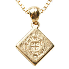 ジバンシー ロゴ ネックレス ゴールド メッキ ラインストーン レディース Givenchy 【中古】
